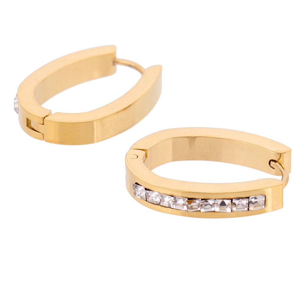 Damen Creolen mit funkelndem Zirkonia-Besatz Shop Nory