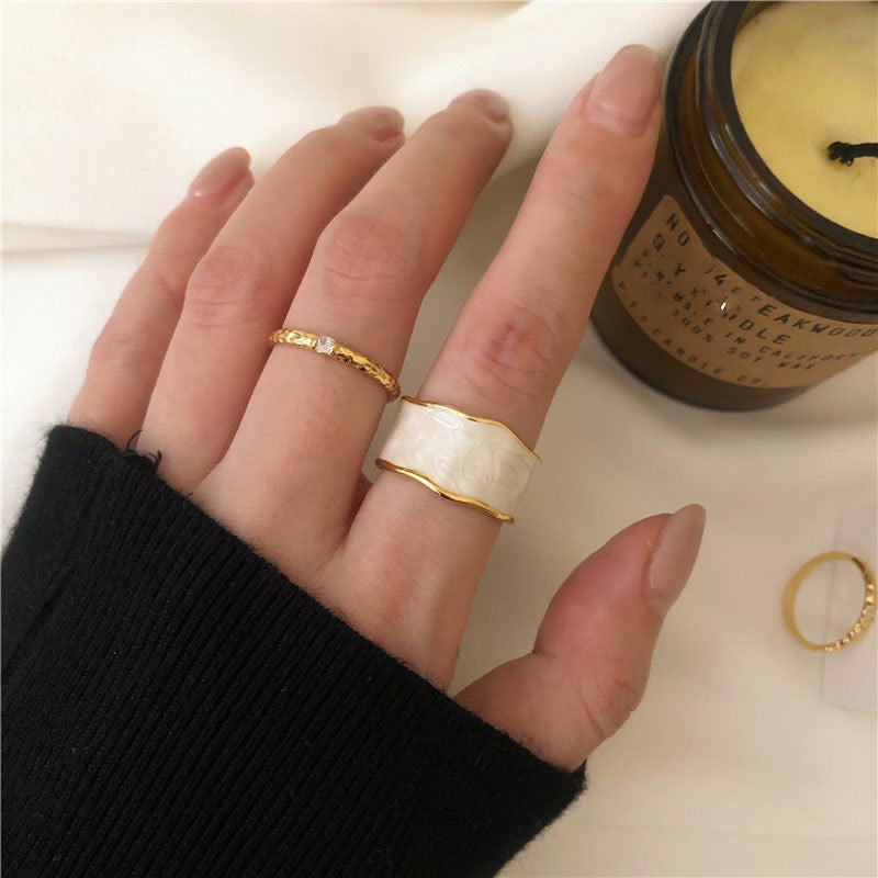 Damenring mit kunstvollem Texturdesign Shop Nory