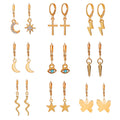 Damen Ohrstecker Set mit vielfältigen Anhängern und modernen Designs Shop Nory