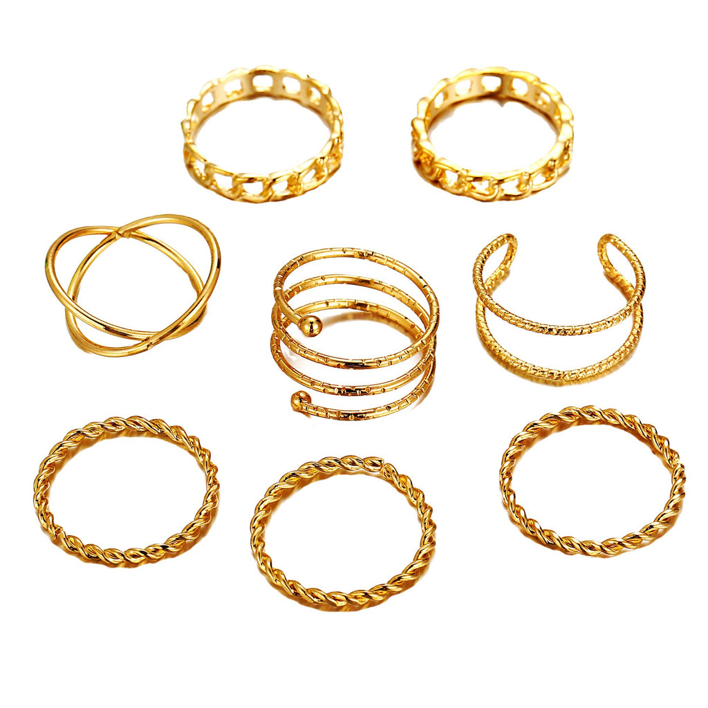 Damen Ring-Set mit eleganten Designs Shop Nory