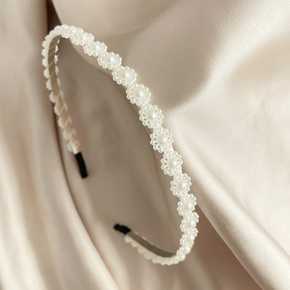 Damen Haarband mit kunstvollen Perlenverzierungen Shop Nory