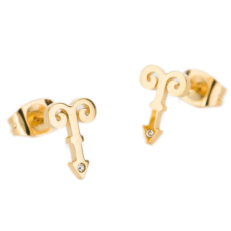 Damen Ohrstecker im eleganten Design mit geschwungenem Motiv Shop Nory
