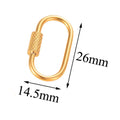 Damen Karabinerhaken aus hochwertigem Metall Shop Nory