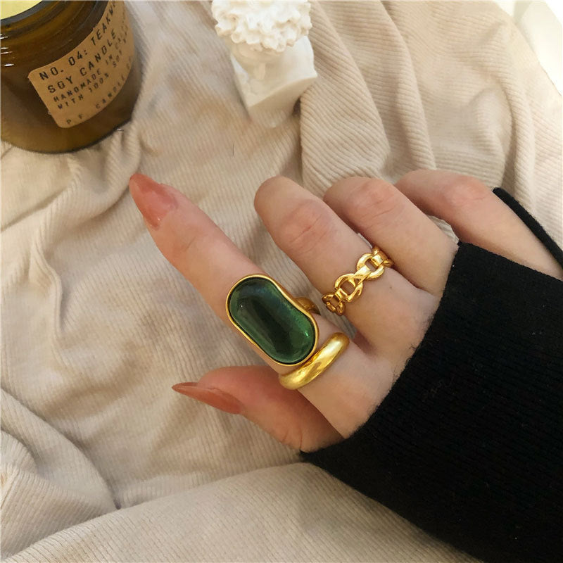 Damen Schmuckring mit kunstvollem Kettendesign Shop Nory