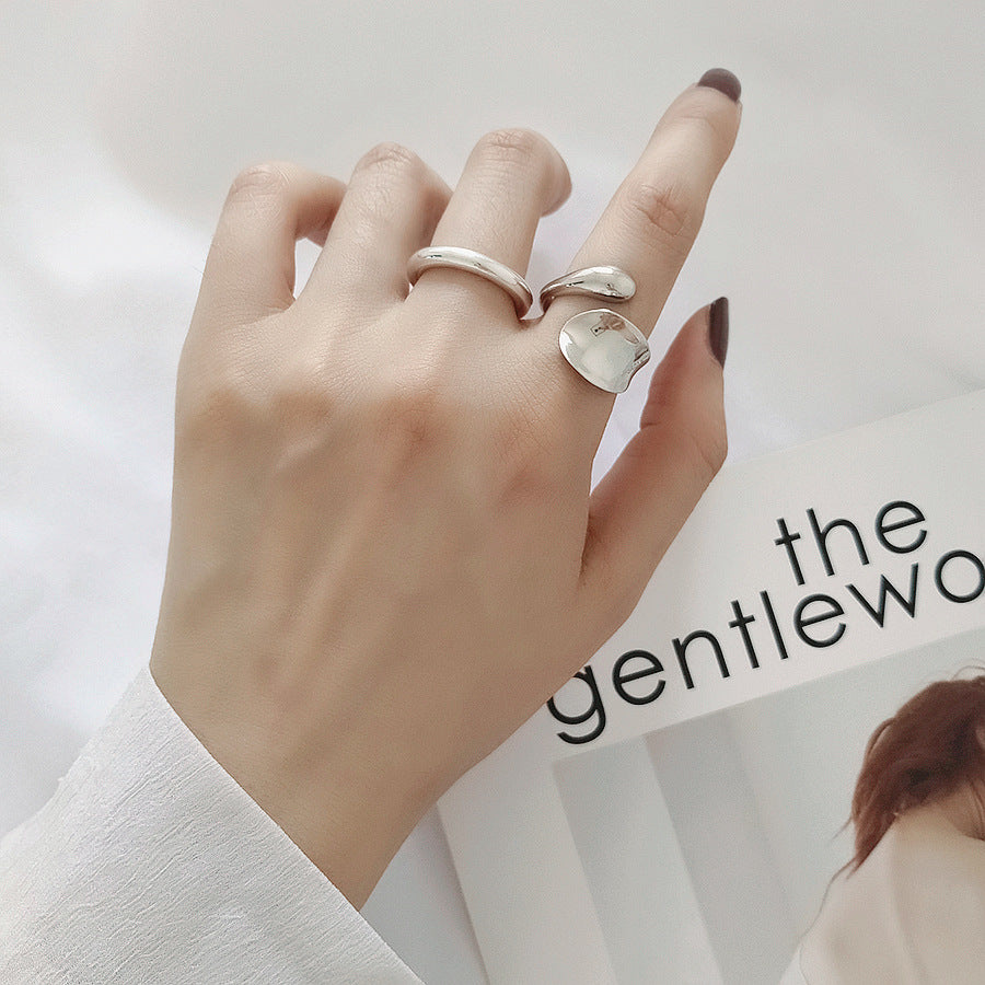 Damen Modischer Ring mit geschwungenem Design Shop Nory