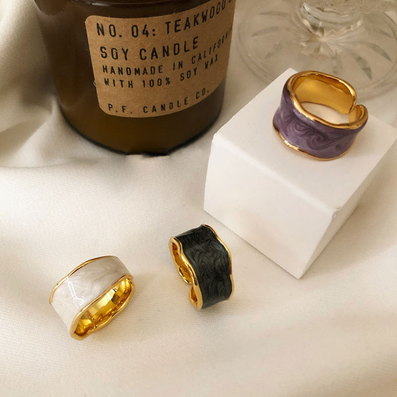 Damenring mit kunstvollem Texturdesign Shop Nory