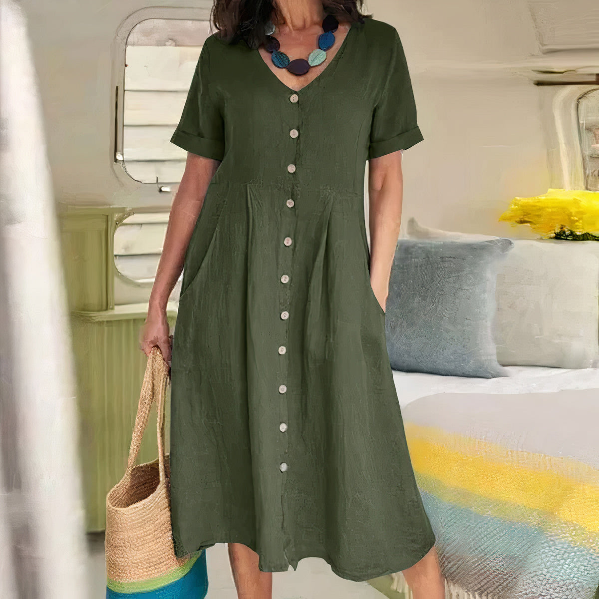 Baumwoll-Kleid - Ester