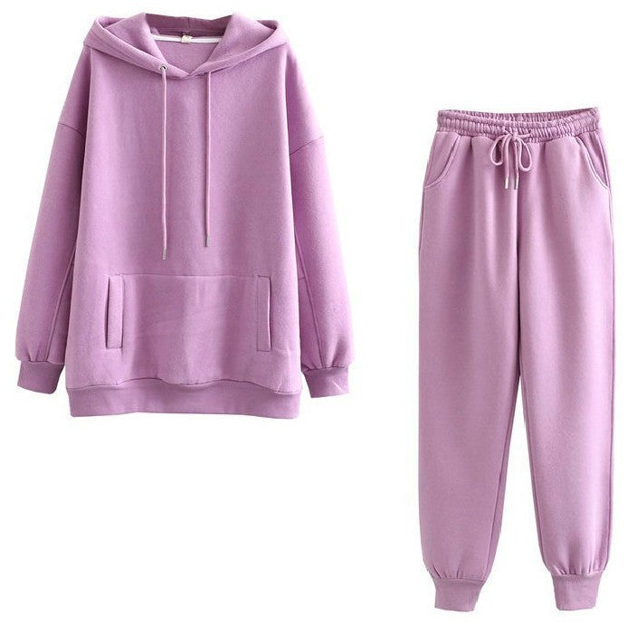 Damen lässiges Hoodie und Jogginghose Set