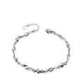 Damen zartes armkettchen mit stilvollem zirkonia-besatz shop nory