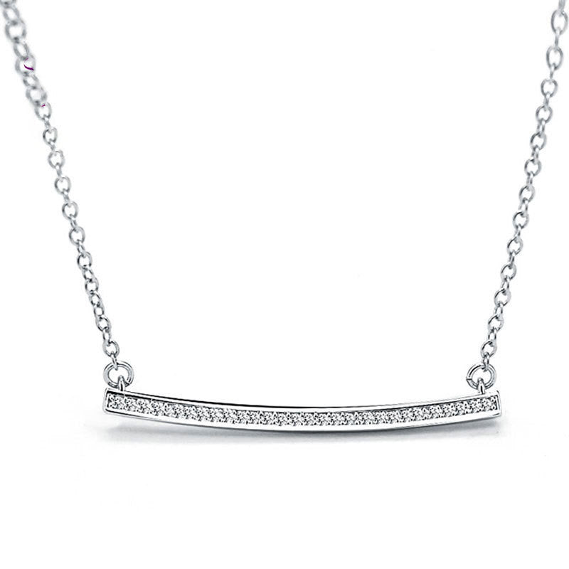 Damen Halskette mit funkelndem Zirkonia-Besatz und minimalistischer Eleganz Shop Nory