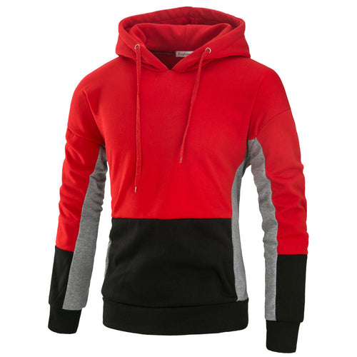 Herren Kapuzenpullover mit stylischem Farbblockdesign Shopnory