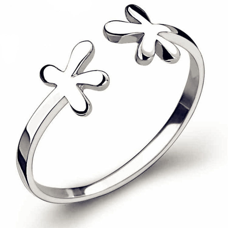 Damen Offener Ring mit floralem Design Shop Nory