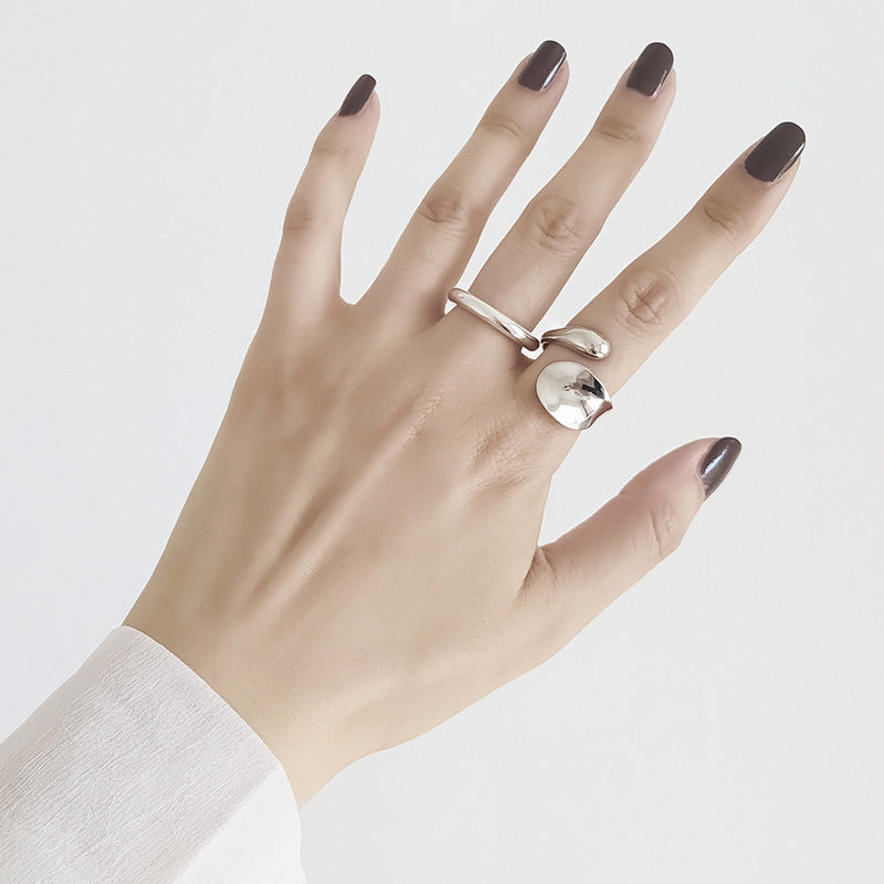 Damen Modischer Ring mit geschwungenem Design Shop Nory