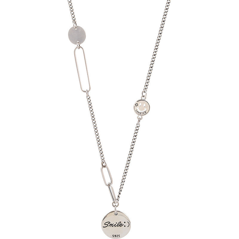 Damen Halskette mit kreativem Smiley-Anhänger und stilvollem Design Shop Nory