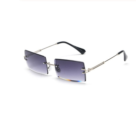 Modische Rechteckige Sonnenbrille Im Retro Stil