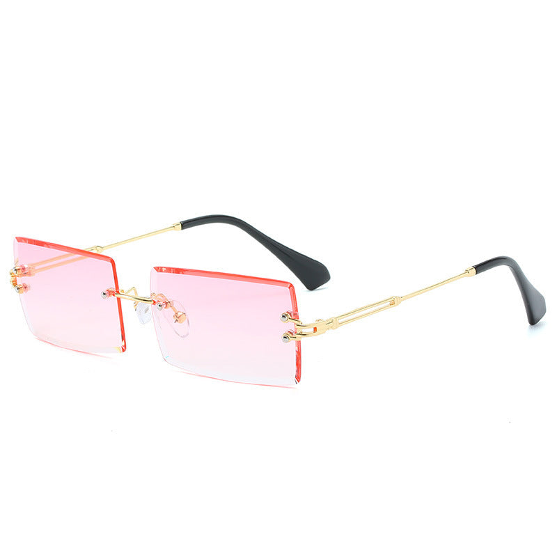 Modische Rechteckige Sonnenbrille Im Retro Stil