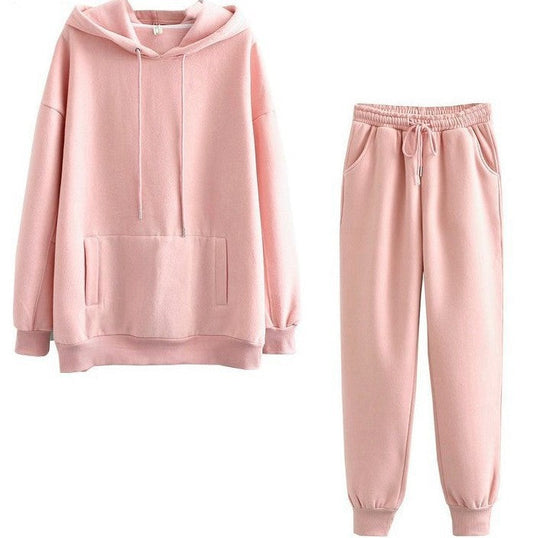 Damen lässiges Hoodie und Jogginghose Set