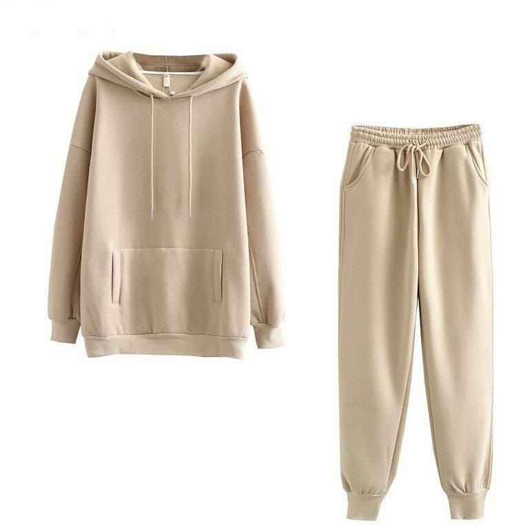 Damen lässiges Hoodie und Jogginghose Set