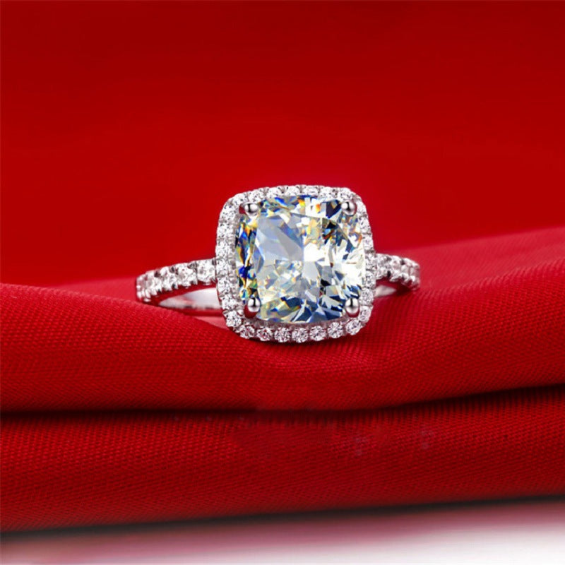 Damen Eleganter Zurückhaltender Solitär Ring mit Zirkonia Shop Nory