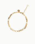Klassisches Slim Figaro Minimal Gold Kettenarmband | Shop Nory