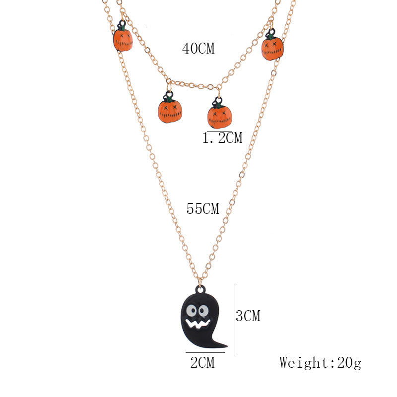 Halskette Mit Halloween-Kürbis-Anhänger | Shop Nory