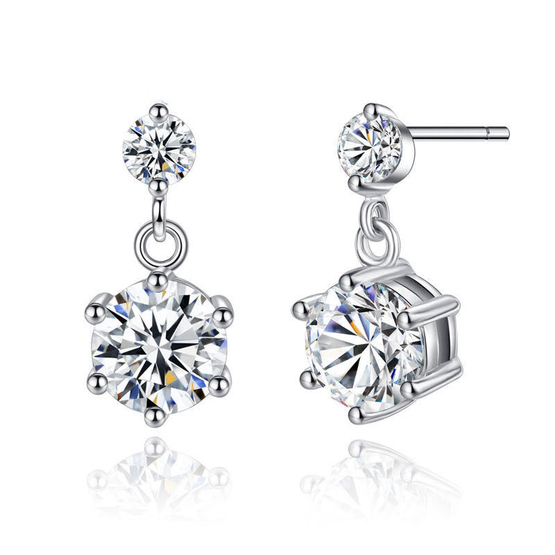 Damen Ohrstecker mit funkelnden Zirkonia und elegantem Design Shop Nory