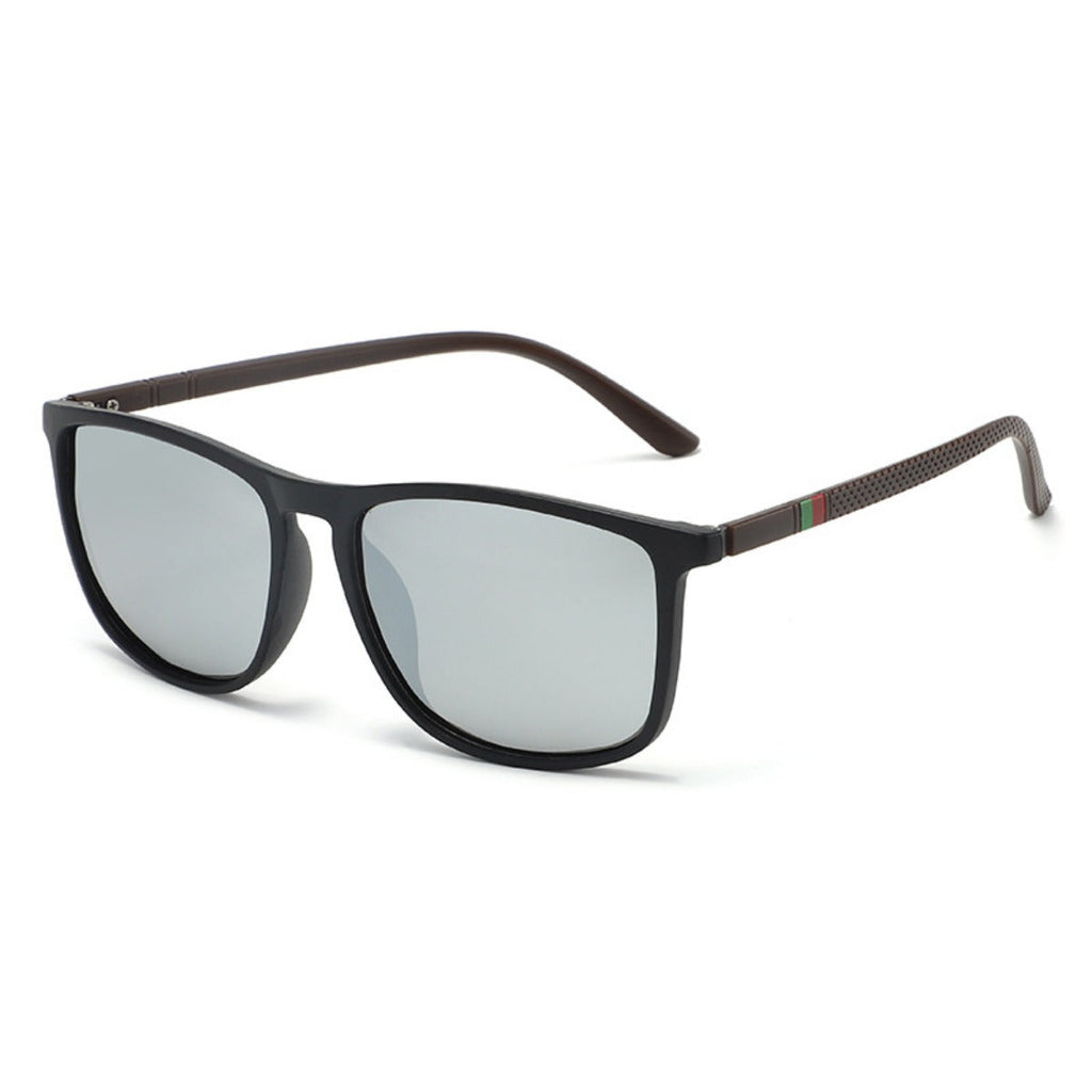 Shopnory | UV-Schutz quadratische polarisierte Sonnenbrille mit großem Rahmen