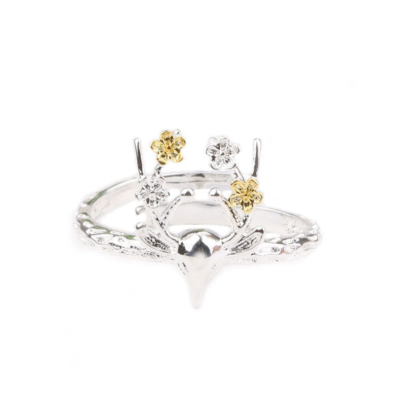 Damen filigraner Ring mit floralen Elementen Shop Nory