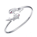 Damen Offenes Armkettchen mit kunstvollem Fischdesign Shop Nory