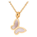 Damen Halskette mit elegantem Schmetterlingsanhänger aus hochwertigem Edelstahl Shop Nory