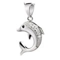 Damen Anhänger aus verschönertem Edelstahl im Delfin-Design Shop Nory