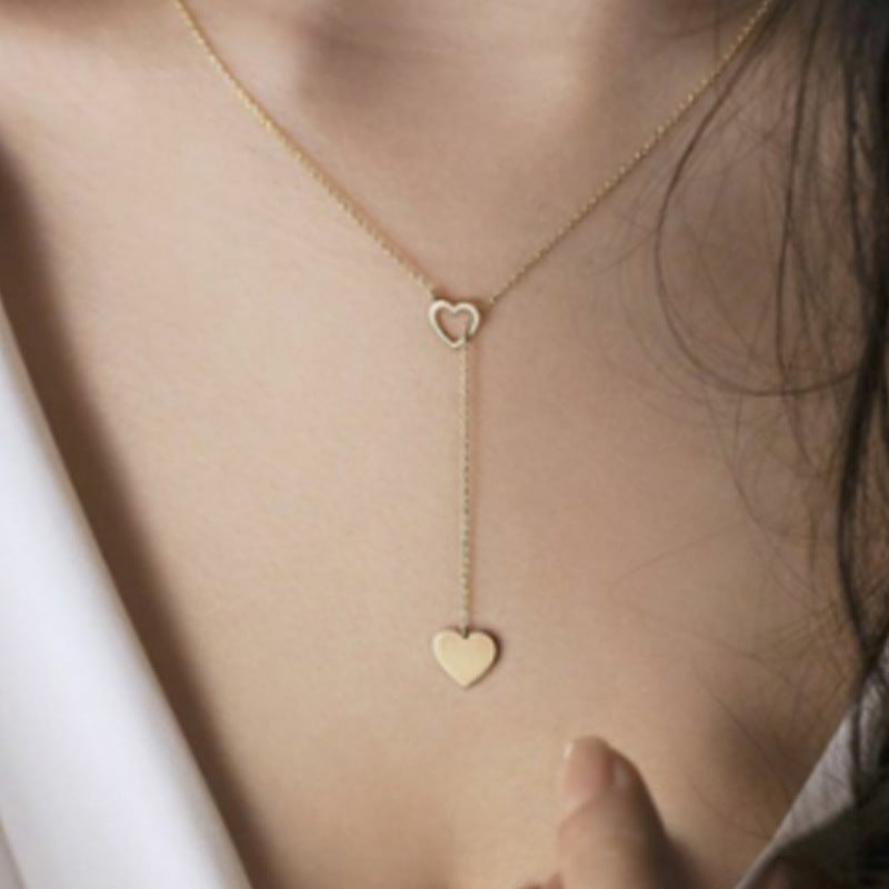 Damen Halskette mit verspieltem Herzmotiv und elegantem ländlichen Design Shop Nory