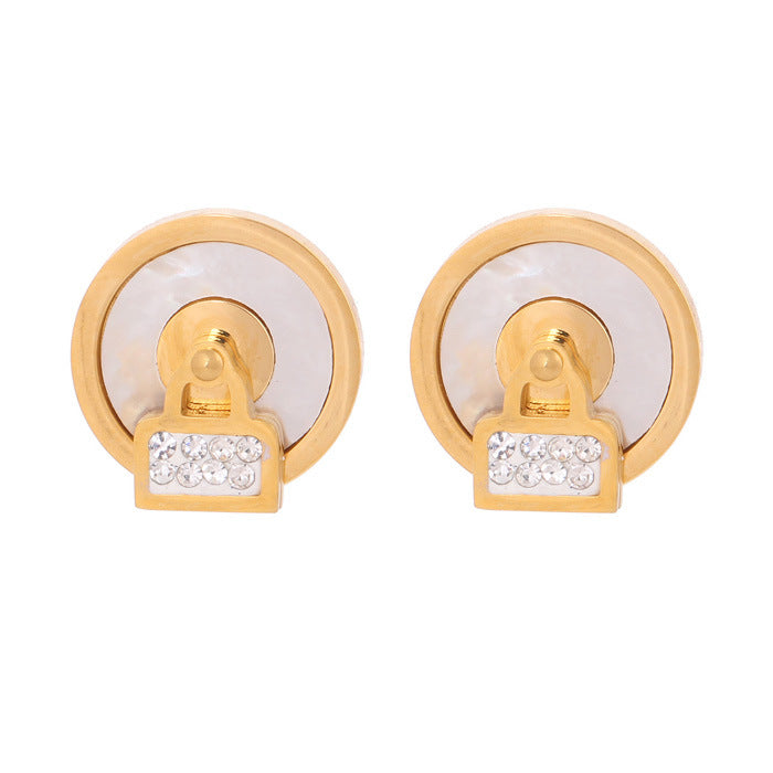 Damen Schmuckset mit glänzendem Anhänger und passenden Ohrringen Shop Nory