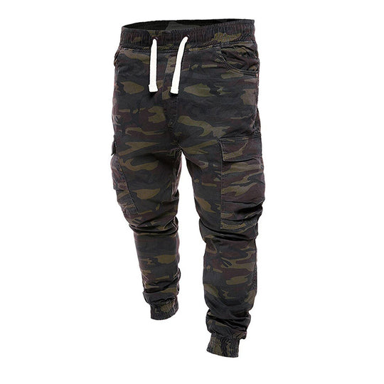 Herren taillierte Cargo-Joggerhose mit elastischem Komfortbund, seitlichen Klappentaschen und schmal zulaufenden Bündchen Shop Nory