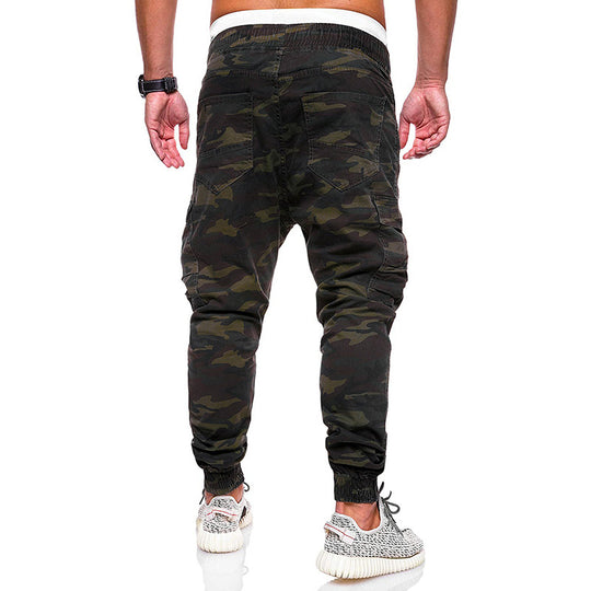 Herren taillierte Cargo-Joggerhose mit elastischem Komfortbund, seitlichen Klappentaschen und schmal zulaufenden Bündchen Shop Nory