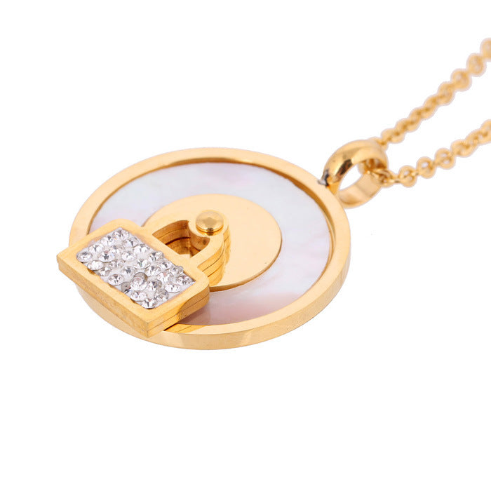 Damen Schmuckset mit glänzendem Anhänger und passenden Ohrringen Shop Nory