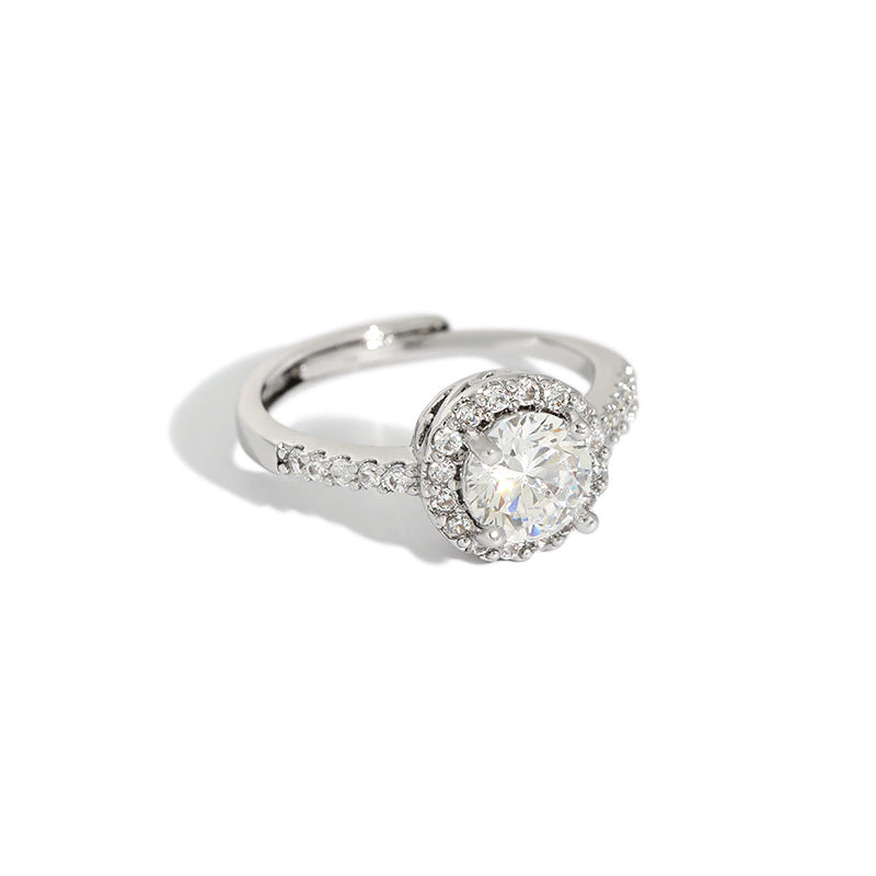 Damen Verlobungsring mit funkelndem Zirkonia Shop Nory