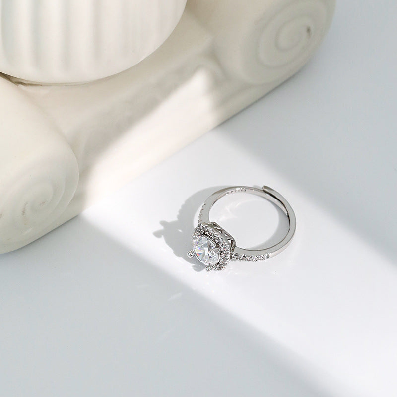 Damen Verlobungsring mit funkelndem Zirkonia Shop Nory