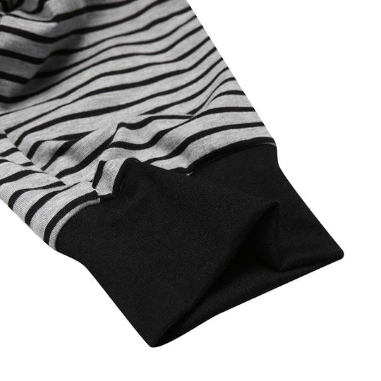 Herren Langarm Schlafanzugset mit komfortablem Knopfdesign