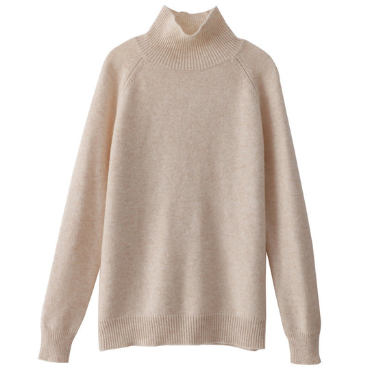Damen Rollkragenpullover aus Kaschmir-Mix mit feiner Rippstruktur und überschnittener Schulter Shop Nory