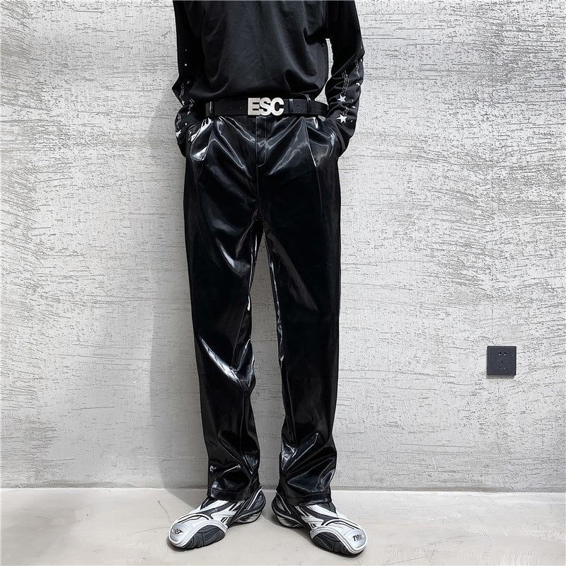 Herren Hochwertige und stylische Lackhose