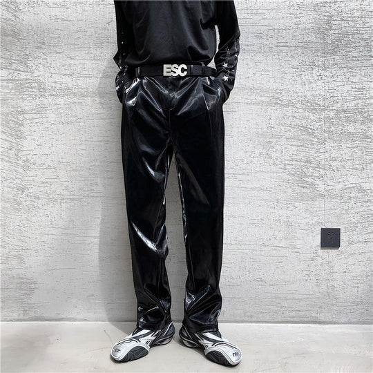 Herren Hochwertige und stylische Lackhose