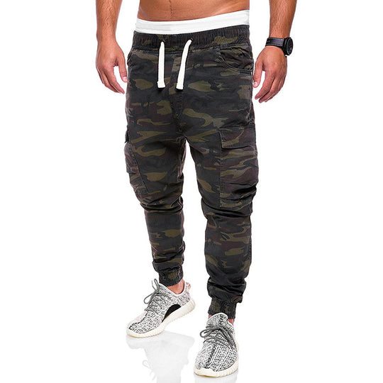 Herren taillierte Cargo-Joggerhose mit elastischem Komfortbund, seitlichen Klappentaschen und schmal zulaufenden Bündchen Shop Nory
