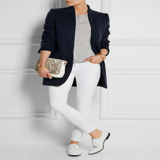 Damen Midilanger strukturiertes Longblazer‑Mantel mit schmalem Stehkragen und Pattentaschen Shop Nory