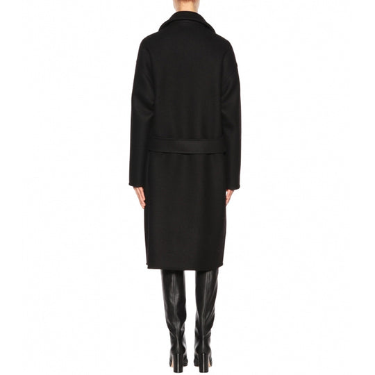 Damen Oversize Zweireihiger Longcoat mit weitem Schalkragen und relaxed Tailoring Shop Nory