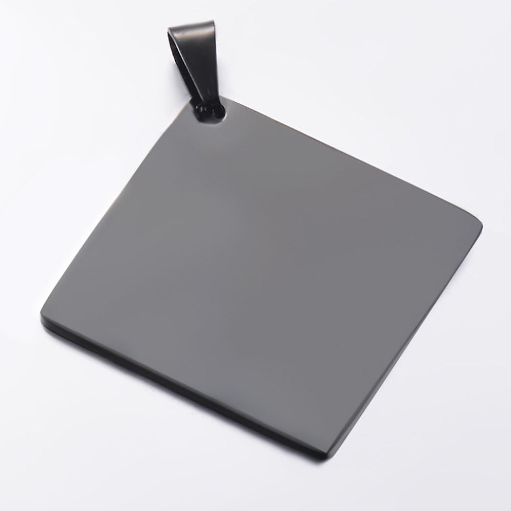 Damen Schmuckanhänger aus hochwertigem Edelstahl mit quadratischer Form Shop Nory