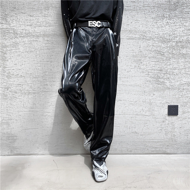 Herren Hochwertige und stylische Lackhose