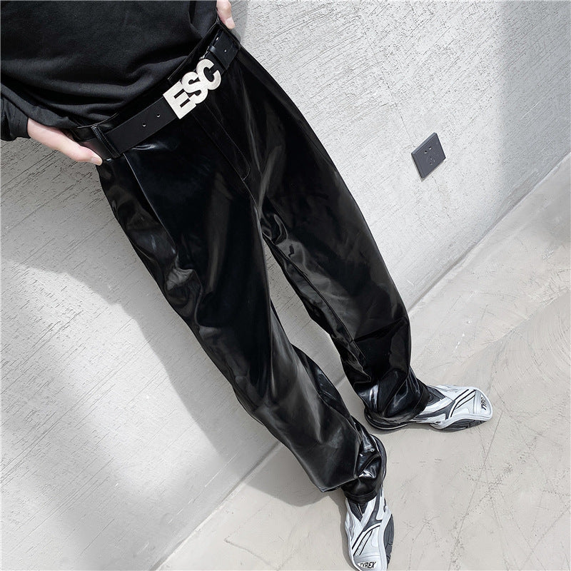 Herren Hochwertige und stylische Lackhose