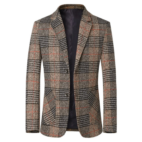 Herren Tweed-Sakko mit Glencheck-Muster und schmaler Passform Shop Nory