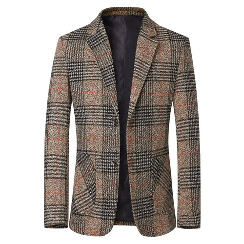 Herren Tweed-Sakko mit Glencheck-Muster und schmaler Passform Shop Nory